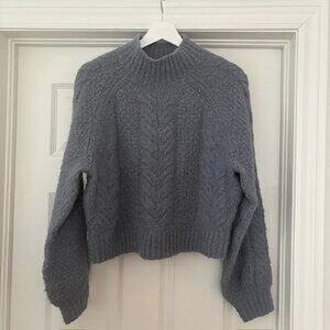 Sunday Best pale blue/grey cropped sweater
